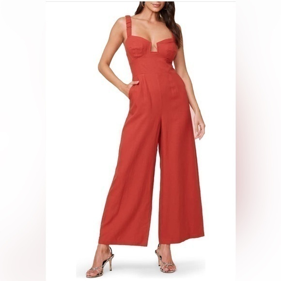 Pants - Burnt red jumpsuit